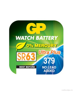Дисковая батарейка таблетка GP 379 17 mAh 1.55V Watch Battery [ по 1 шт ]