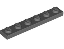 Plate 1 x 6, Dark Bluish Gray (3666 / 4211056)