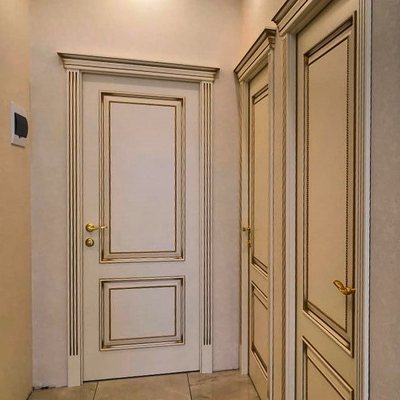 PORTE RICHI (Беларусь). АРБАТ, ЛУЧИАНА (Л32), Ral 9010/ ПАТИНА ЗОЛОТО. ПОЛОТНО ГЛУХОЕ