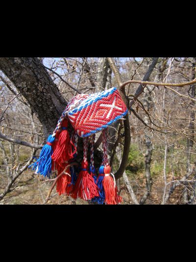 Тканый пояс с символами стихий