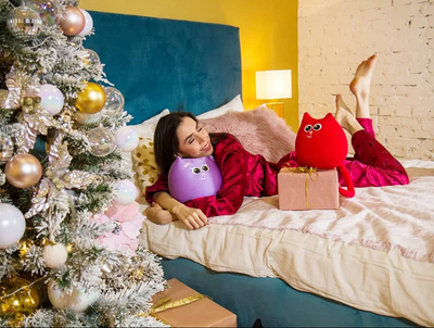 Игрушка-антистресс "Кошечка Сирень"