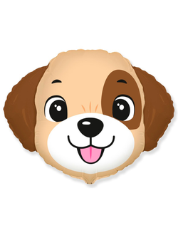 Фольгированные шары с гелием "Щенок голова"