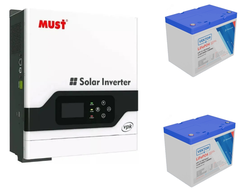 Комплект ИБП на основе инвертора Must EP18-3024 PRO и двух аккумуляторов литиевых Vektor LFP 12,8-100 (2 шт.)