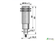 Индуктивный взрывозащищенный датчик SNI 10-5-D резьба М18х1
