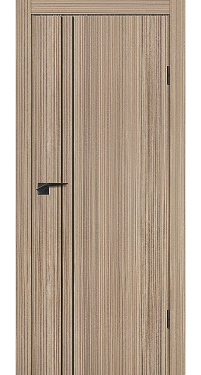 Дверь P-20 AL Эвкалипт тасманский с черными молдингами