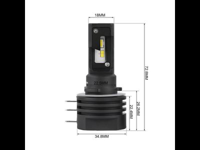 Светодиодные лампы H15 Optima LED QVANT, 5000K, 12-24v, (комплект, 2шт)