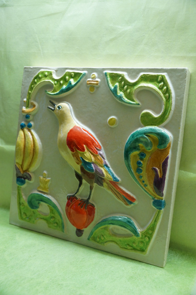 Соловей свободы (фасадный изразец)