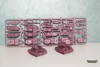 Танчики ZOD_01, бордовый полистирол