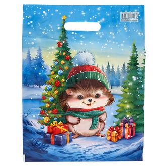 Пакет вырубная ручка 31*40 60мкм Ежик НГ /50