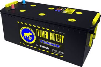 Тюмень Standard 190Ah 1320А конус/болт