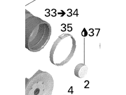 Хомут оригинал BRP 420851653 290851653 для BRP LYNX/Ski-Doo Elite 1500 2004 (Gear Clamp)