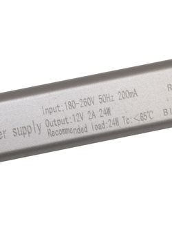Блок питания 24W 12V IP22 Long (12V/2A/24W) (4LED/IP22 сетка/1 год)