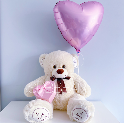 Подарочный набор №11 - Плюшевый мишка 85 см, Шар сердце, Киндер бокс малый