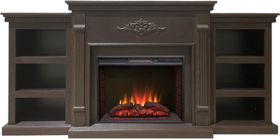 Электрокамин Брукс LUX BL с очагом Sparta 25.5 LED