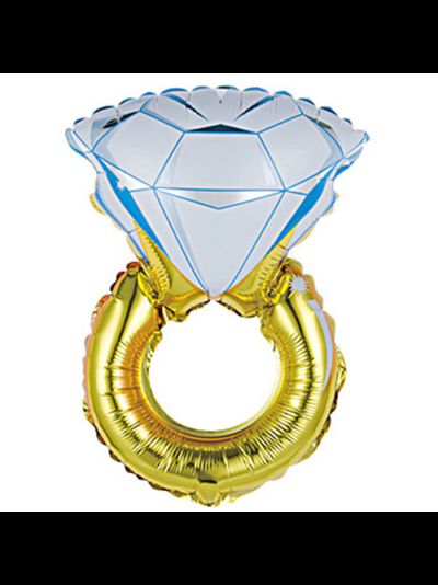 Фольгированный шар с гелием &quot;Кольцо с бриллиантом&quot;