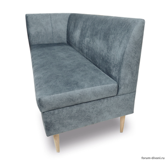 Кухонный ДИВАН "ФОРУМ-8Б" с боковой спинкой, Серый Левый