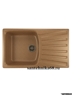 Мойка из искусственного мрамора MIXLINE ML-GM20 прямоугольная с крылом 480*830*190мм