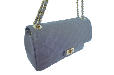 Серая итальянская сумка для женщин