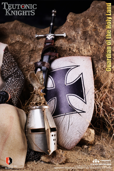 Тевтонский рыцарь (бронзовая версия) - КОЛЛЕКЦИОННАЯ ФИГУРКА 1/6 Series of Empires Teutonic Knights White Bronze Edition Holy Land Guard (SE135) - COOMODEL
