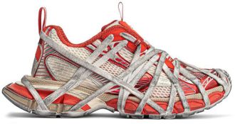 Balenciaga 3XL Extreme Lace Sneaker Worn-Out Orange Beige