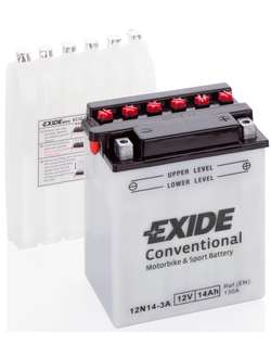 АККУМУЛЯТОР EXIDE Conventional 12N14-3A R+ 14AH 130А (EN)