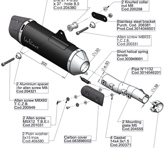 Глушитель LeoVince Nero 14046U