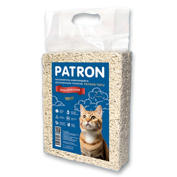 Patron (Патрон) комкующийся растительный наполнитель Тофу Классик без аромата, 7 л