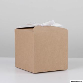 Коробка подарочная крафтовая 12 х 12 х 12 см