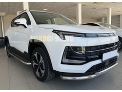 Пороги с накладным листом d53 для Москвич 3 2023-