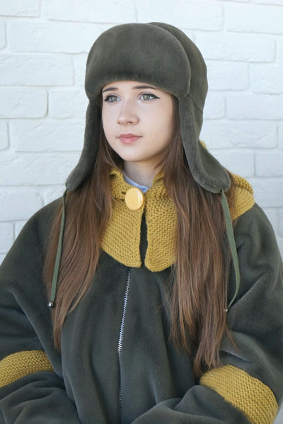 Ушанка "Каникулы" цвет хаки