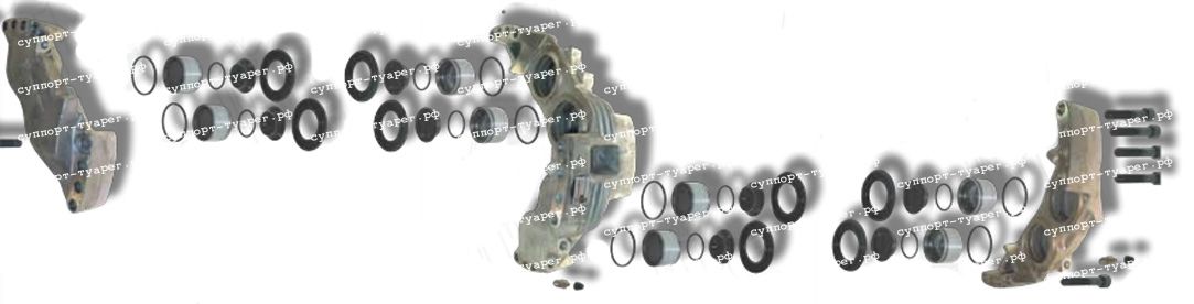 Тормозной суппорт в схеме разборки.