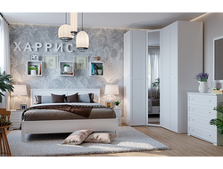 Композиции спальни ХАРРИС Белый
