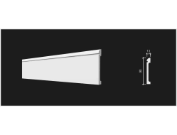 Напольный плинтус Decor-Dizayn DD715, для покраски, влагостойкий, ударопрочный, 2 метра