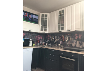 Кухня "Прага" венге/белое дерево. Верхние шкафы h 92см.