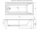 Акриловая ванна Aquanet Bright 180x80