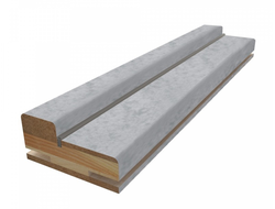 Коробка дверная ПВХ бетон светлый 30*70*2070 телеск с уплот [53696]