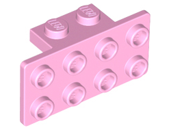 Bracket 1 x 2 - 2 x 4, Bright Pink (93274 / 6122543 / 6122589)