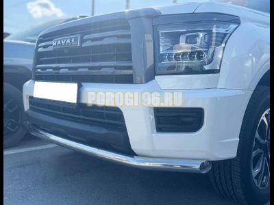 Защита переднего бампера Папа Тюнинг d60 для Haval H5 2024-