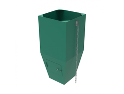 Гаситель скорости металлический зеленый