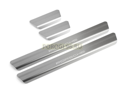 Накладки на пороги для Porsche Macan I рестайлинг 2018-