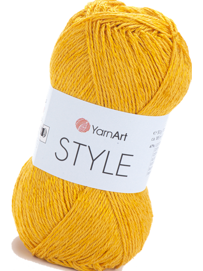 Ярнарт Стиль (YarnArt style) пряжа цвет 657 желтый