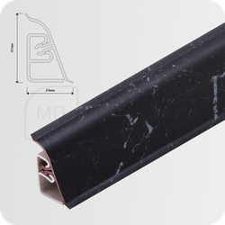 Плинтус для столешницы CEZAR BL44 071 Черный мрамор