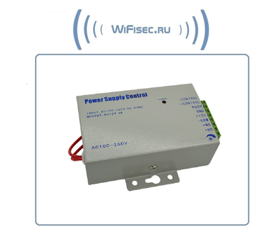 Блок питания с таймером задержки открывания замка для систем контроля доступа, питание и управление электронных 12В замков (электромагнитные, защёлки, электромеханические, клавиатуры управления, считыватели и пр.)