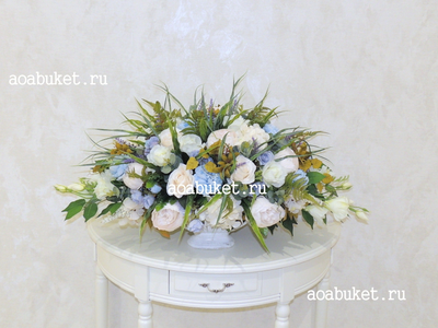 Уникальная композиция из искусственных цветов в вазе - Даниель  № УСН009 может украсить ваш интерьер