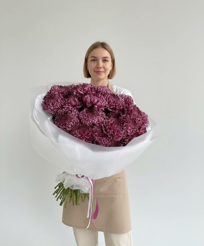 Букет моно цветов № 563