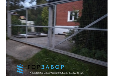 Секционный сварной сетчатый забор купить с становкой