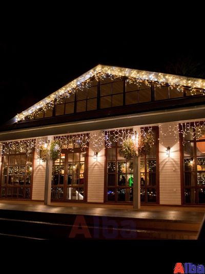 Бахрома 3*0.6 м БЕЛЫЙ ТЕПЛЫЙ, мерцание IP 65