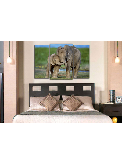 Модульная картина "Мамин слоненок"