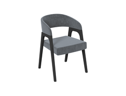 Кресло Техас 1 Черное дерево/тк. №219 Велюр Jercy graphite