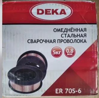 Сварочная проволока для полуавтомата DEKA ER 70S-6 0.8 мм